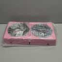 Elevated Dog Bowls, Non-Slip Dog Feeder with 1*Stainless Steel Dishes & 1*Slow Feeder Bowl, 5 Heights Adjustable Raised Bowls for 3.15-8.66-9.84-11.02-12.2 (Pink)