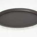 Oval Plastic Brown Humidity/Drip Tray for Bonsai Tree & House Indoor Plant - Outside Dimension 12.5"x 8.75"x 0.5"- (1023)