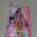 Barbie Deluxe Style Doll #8 in Metallic Purple Top and Sparkly Shorts, Black Hair in Braid, Accessories Like Pearly Jewelry and Handbag
