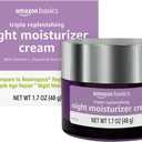 Amazon Basics Triple Replenishing Moisturizer Night Cream with Vitamin C, Glycerin, Shea Butter, 1.7 Ounces, 1-Pack
