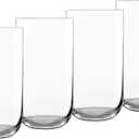 Luigi Bormioli Sublime Highball Glasses Set of 4-20 oz Tall Drinking Glasses for Water Juice or Cocktails - Lead-Free Crystal Glassware with Reinforced Rims & Minimalist Design, Made in Italy