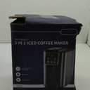 Hot & Iced Coffee Maker with Bold Setting, Single Serve Coffee Maker for K Cup and Grounds, 6-14 Oz Brew Sizes, 50 Oz Removable Water Tank, One Cup Coffee Machine with Reusable Filter, Black