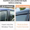 MIALUTY® Window Visors Rain Guards for Nissan Sentra 2013-2019, Out-Channel Vent Visors Heat Insulation Sun Shade Accessories for Cars