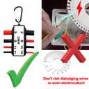 Wire Gauge Sample Pack Assorted Set of Sizes AWG 2,4,6,8,10,12,14,16, Home Appliance Circuit Breaker Safety Check, Wire Size awg Chart, Home Inspector Training Measurement Tool, Rectangle