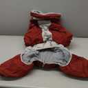 MIGOHI Full Body Dog Coat - Warm Reflective Large Dog Winter Coat with Harness,Turtleneck Fleece Jacket for Dogs,Four-Leg Windproof Puffer Jackets Snowsuit with Zipper for Small Medium Large Dogs,2XL (XX-Large(Back:23.6"), Burgundy)