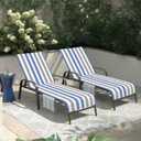 Lounge Chaise Chair Towel Covers (Pack Of 2), Beach Chair Cover With 3 Pockets For Pool Outdoor Beach Garden Patio Trips,85 X30 In (Blue Grey)