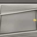 Forestchill Window Air Conditioner Side Panel with Frame, Fit Most 8,000 BTU Units, Room AC Accordion Filler Curtain Kit Replacement, Include Window AC Side Panels & Frames
