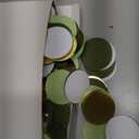 400 Pcs Greenery Baby Shower Confetti Scatter Decorations, Green Brown White Table Confetti Dots with Eucalyptus and Gold Baby Confetti Scatter for Baby Shower Gender Reveal Decor