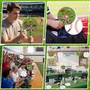 36 Pcs Baseball Party Decoration, 7 Inch Baseball Hand Fan Party Favor Birthday Centerpiece DIY Signed Hand Fan Sport Table Topper for Sport Ball Gift Support Match Athletes Parade Float