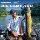 HANDING M1 8' Musky Rod Extra Heavy Casting Rod 2-Piece | Heavy Fishing Rod for Pike Musky Catfish Striped Bass Freshwater Big Bait Rod, Cast 8' - Extra Heavy - Fast