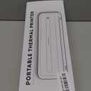 COLORWING Portable Printers Wireless for Travel, 300DPI Mini Compact Inkless Printer, Thermal Bluetooth Printer Compatible with Android and iOS - Black