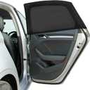 5 x Car Window Shades, 2 Pack Breathable Car Window Shade for Baby for Side, Super Stretchy Sun Shade for Car Window for Baby Block Sun Heat and Harmful UV Rays, Universal Fit Most (98%) of Cars, SUV