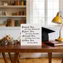 3 x Graduation Decorations 2026 - Wood Quote Sign Box Decor Graduation Gifts for Her Him Inspirational Graduate Desk Decor for Senior College Middle High School Student Boys Girls - White