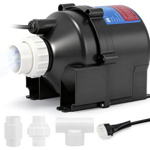 Mxmoonant SPA Air Blower, 1.5HP 220V SPA Blower Motor 1.5" Plumbing with AMP Plug for Spas, Hot Tubs