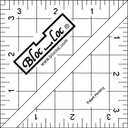 Bloc Loc Half Square Triangle Multiple-Size 3-1/2" Quilting Ruler with Grid Lines for Quilters