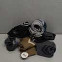 ANTSANG 6 Pairs Merino Wool Quarter Ankle Hiking Running Socks Compression Thermal Thick Cushion Socks for Women Men (Large, Dark Mix Series)