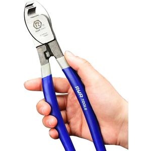 9.5-Inch High Leverage Cable Cutter  Precision-Cut Chromium-Vanadium Steel (56HRC) for Aluminum, Copper, Wires & Cables. Sharp, Durable & Effortless Cutting
