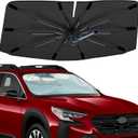 Windshield Sun Shade Umbrella for Subaru Outback 2015-2025, 360 Rotation Car Sunshade, Highly Reflective Front Window Sun Shield Visor for UV Protection, Keep Car Cool Accessories