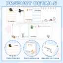 ZCPTZ 9 Pcs Funny Notepads 3" x 3" Self-adhesive Note Pads Fun Memo for Work Office School Home Supplies - 450 Sheets Reusable Cute Sticky Notes