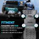 Full Skid Plate Kit with Engine & Transmission Protection Plate Compatible with 2015-2022 Ford F150 4WD 2.7L EcoBoost, 3.3L, 3.5L EcoBoost, Steel Under Guard Splash Shield with Install Accessories