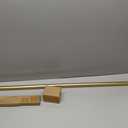 1 Inch Single Curtain Rods 36 to 72 Inches Adjustable Drapery Rods for Window width 24 to 68 Inches, Twin Birds on Twig Finials, Brushed Gold