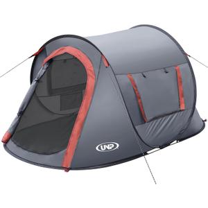 Pop-up Tent,2 Person Camping Tent,Instant Portable Beach Tent,Easy Pop Up Shade Tents 2 Doors for Camping Hiking & Traveling with Carrying Bag, 7.2ft x 4.5ft x 40in