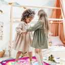 SUNLIN Dance Mat - Rhythm Step Play Mat - Dance Game Toy Pad with LED Lights, Gift for Kids Girls 3-12, Adjustable Volume, Built-in Music, 3 Challenge Levels (Pink)