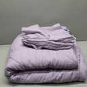 CozyLux Queen Comforter Set Light Purple - Bed in a Bag Queen Size 7 Pieces, Luxury Soft Lavender Bed Set for All Seasons, Bedding Set with Down Alternative Comforter, Sheets, Pillowcases & Shams
