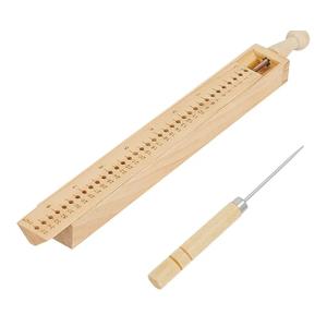 BENECREAT Wood Bookbinding Punching Tool, Hand Account Binding Kit Bookbinding Supplies for DIY Crafts, Notebook, Journals, Planners