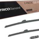 TRICO Diamond 22" + 20" Super Premium Automotive Replacement Windshield Wiper Blades (Set of 2), Passenger and Driver Side All-Weather Beam Wiper Blades for Select Vehicle Models (Item #25-2220)