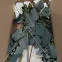 White Peonies Artificial Flowers Bouquet Vintage Fake Peonies 21pcs Silk Flowers with Stems Real Touch Peonies for Home Wedding Table Decoration Bride Bouquet Faux Flowers Crafts Floral Arrangement