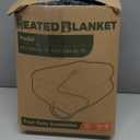 Bedsure Heated Blanket Throw Blanket - Fast Heating Electric Blanket, Soft Flannel Heated Throw with 4 Time Settings, 6 Heating Settings, Warm Gifts for Grandma & Grandpa & Seniors (50x60, Grey)