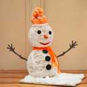 TOYANDONA 100pcs Snowman Hands for Crafts - Mini Plastic Antler Shaped Tree Branches Snowman Crafts Christmas Accessories for Party Favors Winter Xmas DIY Supplies