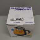 Chefman Electric Kettle with Tea Infuser, Compact 1L (4 Cups), 1500W, Removable Lid for Easy Cleaning, Boil-Dry Protection, Stainless Steel Filter, BPA Free, Auto Shut Off, Small Electric Tea Kettle (Black)