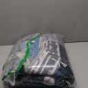 Large Area Rugs,Modern Geometric Patchwork Floor Decor for Bedroom Aesthetic Carpet, Rockwood Collection, Indoor Rugs for Living Room, Dining Room, Nursery, Office, Machine Washable Rug,5x8 Ft Blue