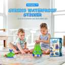 4-in-1 Water Sprinkler for Kids, Water Outdoor Baseball Rocket Launcher Toy with Water Sprinkler Baseball Toy, Outdoor Sprinkler for Summer Backyard Lawn Pool Party for Kids Ages 3-8 (Green)