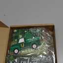 Lineshading 4 Pcs St. Patrick's Day Table Decoration Wooden Shamrocks Truck St Patrick's Day Tiered Tray Decor Irish Table Centerpiece for Saint Patty's Party Farmhouse Home Kitchen Decor