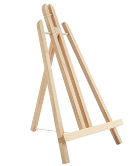 Bright Creations Wooden Mini Easel Stand For Office Desk Or Tabletop 9*13.5In, 24 Count