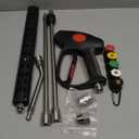 M MINGLE High Pressure Washer Gun, Extension Wands and 30 Degree Curved Rod for Hard-to-Reach Areas, M22 15mm or M22 14mm Fitting, 5 Nozzle Tips, 4000 PSI (64 Inch)