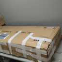 Corner Tv Stand for Tvs Up to 55 Inch with Power Outlet,Entertainment Center with Storage Cabinets and Barn Doors, Mid Century Modern Media Tv Console Table for Living Room Bedroom