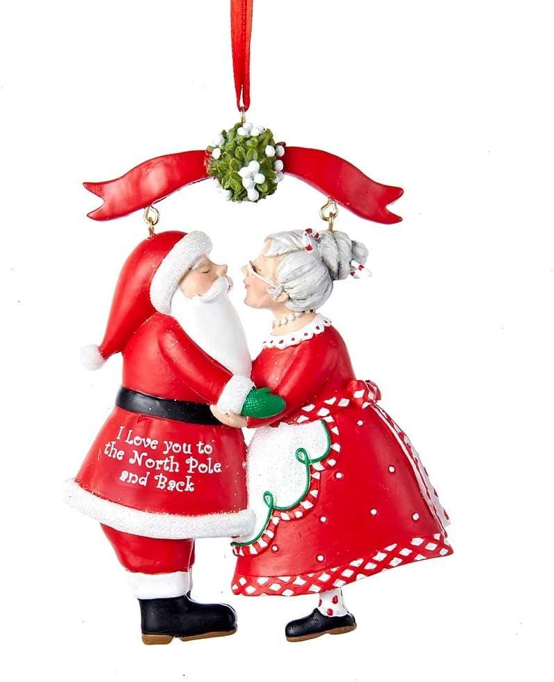 I Love You to the North Pole and Back Christmas Ornament 3.75"