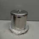 Old Dutch 4 Piece Hammered Canister Set, Stainless Steel, 4 quart/2 quart/1-1/2 quart/1 quart