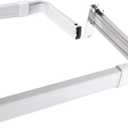 Lockseam 3" Clearance Curtain Rod 18-28 inch, White