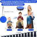 Fishboy Upgraded Collapsible Stool, 400lbs Max Weight, Lightweight But Sturdy, Portable Retractable Folding Telescoping Foldable Camping Stool for Adults Outdoor Fishing Hiking BBQ