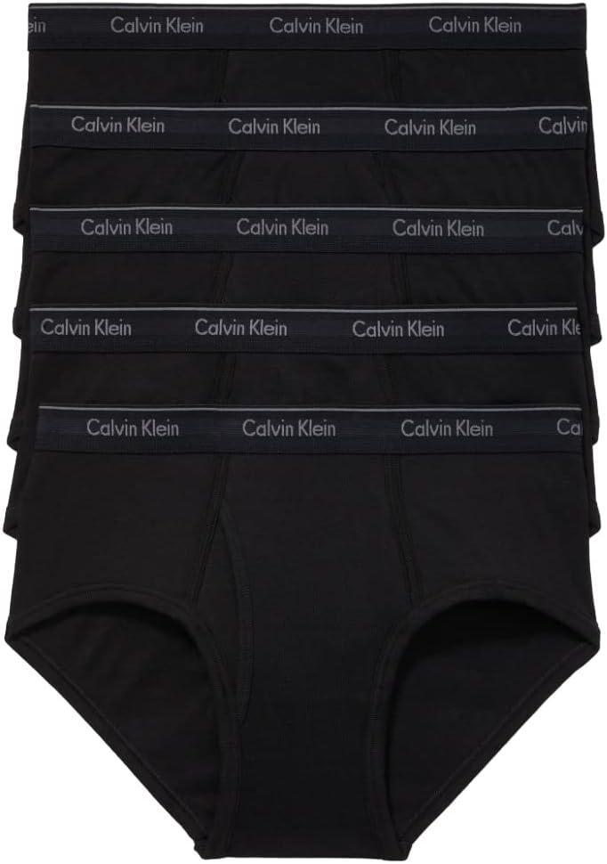 Calvin Klein Men's Cotton Classics 5-pack Brief (Black, M)