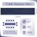 10 Pack Navy Blue Cheesecloth Table Runner 17x108 Inch Boho Gauze Cheese Cloth Table Runners for Wedding Party Baby Shower Birthday Home Decor