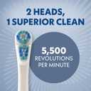 Spinbrush Smart Clean Replacement Heads, Battery Powered Electric Toothbrush Refills for Adults, Soft Bristles, 2 Count (White)