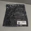 Tankaneo Womens V Neck Henley Shirts Casual Long Sleeve Flowy Tees Cute Loose Fit Tops with Pocket (Medium, Black)