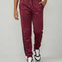 3 Pack Boys' Tricot Joggers Athletic Sweatpants Pants Sports Kids Pockets | Sizes 6 To 18, Quick Dry Lightweight, Basketball Soccer School Gym, Cuffed Husky Teen Youth, Sleep Lounge Active, Summer