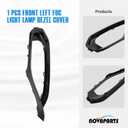 NOVAPARTS Left Side Fog Light Lamp Bezel Cover 51117294839 for 2014 2015 2016 BMW 428i 435i xDrive 2.0L 3.0L Trim Bezel Driver Side Replaces OE# 51-11-7-294-839 51 11 7 294 839